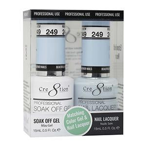 Cre8tion Soak Off Gel Par a juego 0.5oz 249 VISTA MARAVILLOSA