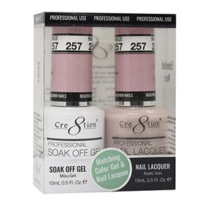 Cre8tion Soak Off Gel Par a juego 0.5oz 257 BUDAPEST BREEZE