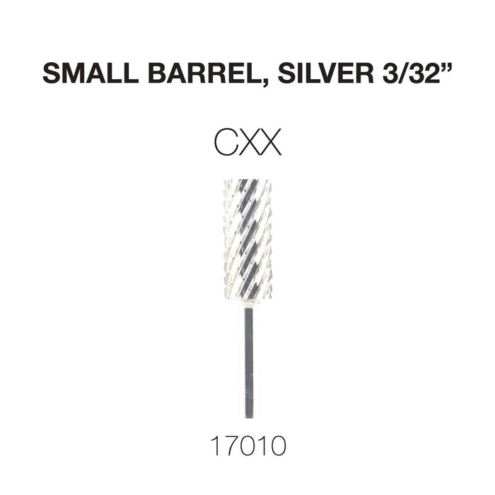 Cre8tion Carbide Small Barrel, Silver 3/32"