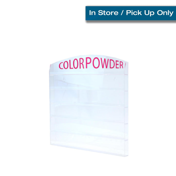 [In Store Only] Cre8tion Acrylic Wall Mounted Rack "Color Powder" 1oz 96 pcs - Case of 6 Racks