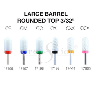 Cre8tion Ceramic Large Barrel - Rounded Top 3/32"