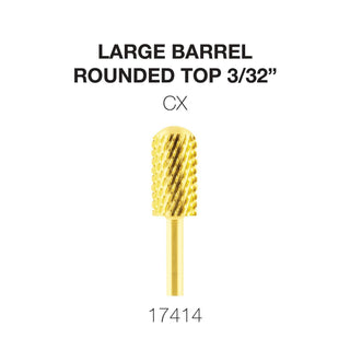 Cre8tion Gold Carbide- Large Barrel-Round Top 3/32"