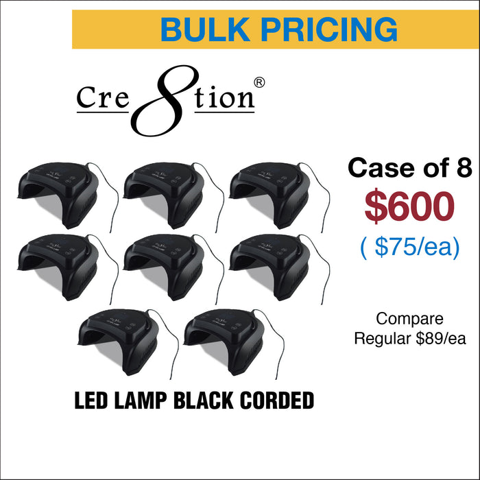 Cre8tion Signature LED Lamp Black Corded