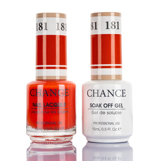 Chance Gel &amp; Nail Lacquer Duo 0.5oz - Juego de 5 colores (181-191-195-185-182)