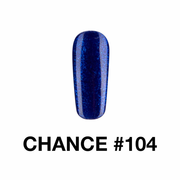 Dúo de gel y laca de uñas Chance 0.5oz 104