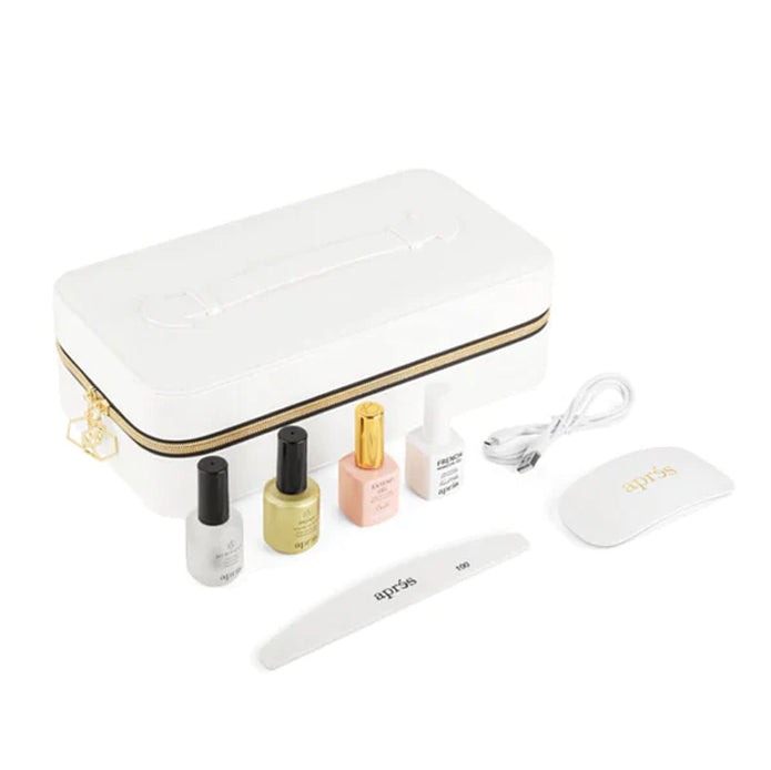 Apres French Manicure Gel-X Kit con caja de puntas
