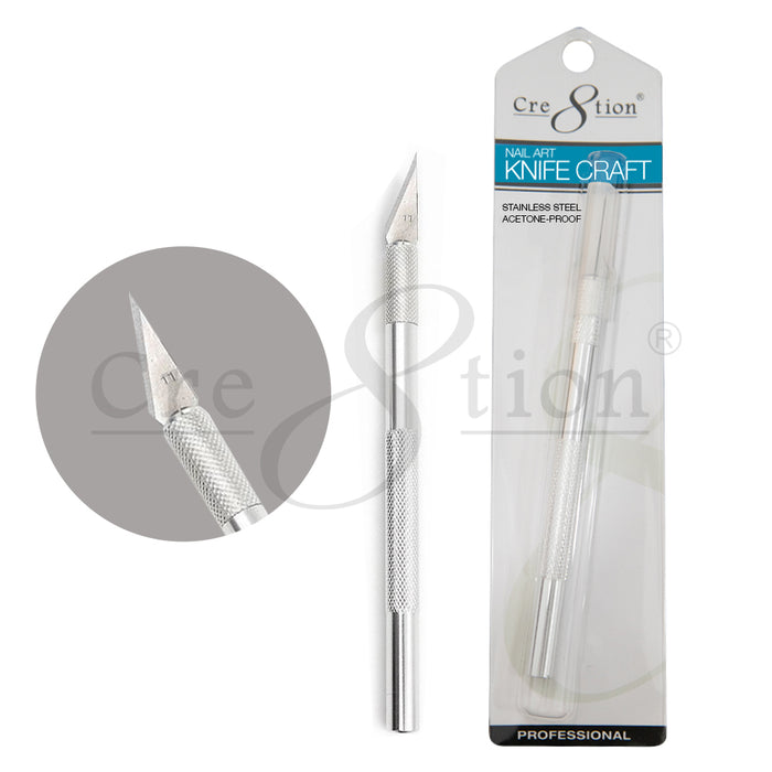 Cre8tion Metal Handle Nail Art Knife Craft For Nails