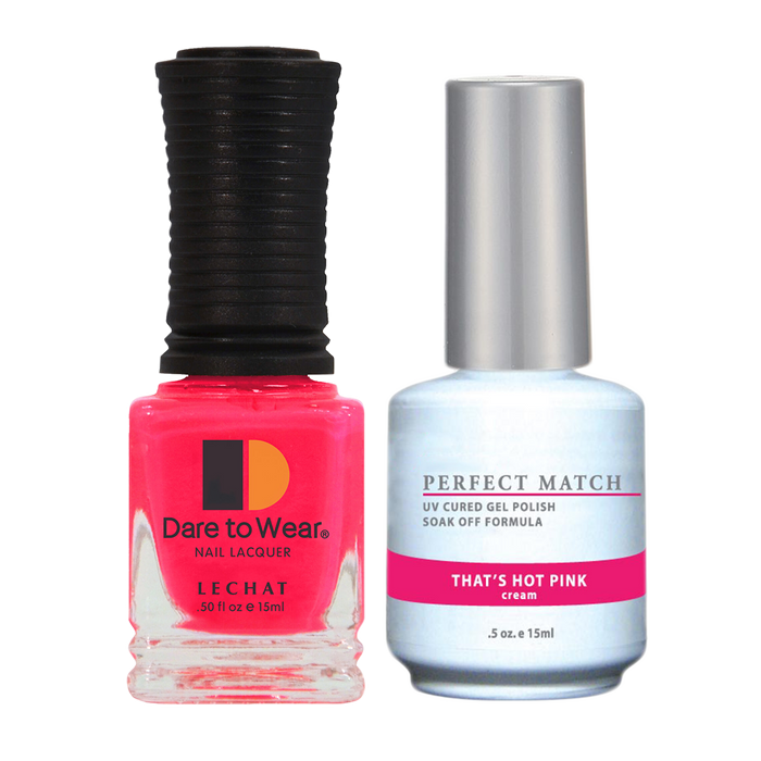 LeChat - Perfect Match - 038 That's Hot Pink (Gel y Laca) 0.5oz