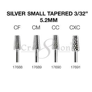 Cre8tion Silver Small Tapered 3/32"