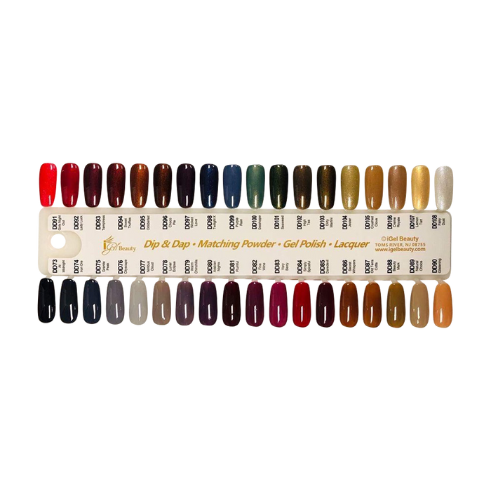 iGel - Tabla de colores coincidentes - 247 colores
