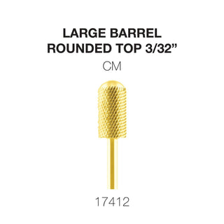 Cre8tion Gold Carbide- Large Barrel-Round Top 3/32"