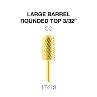 Cre8tion Gold Carbide- Large Barrel-Round Top 3/32"